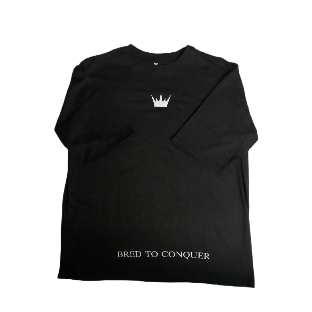 BRED TO CONQUER DROP SHOULDER TEE-BLACK (READ SIZE DISCLAIMER IN THE DESCRIPTION) - LIFTING LEGION